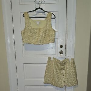 House of Harlow 1960 Gold Tweed Garment
